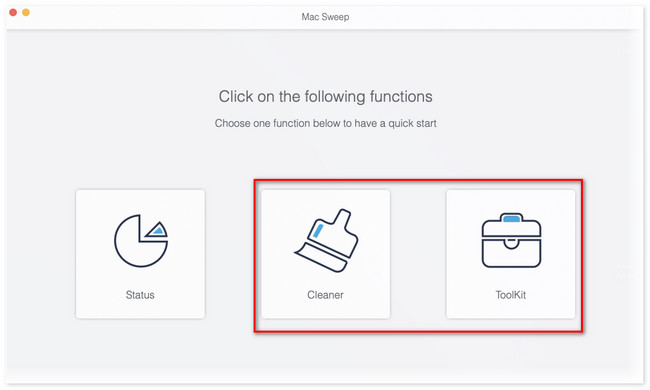 cliquez sur nettoyeur ou boîte à outils