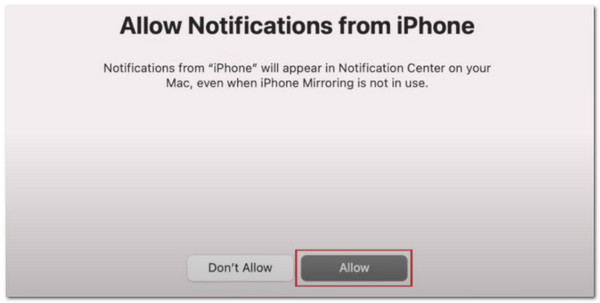 click allow button