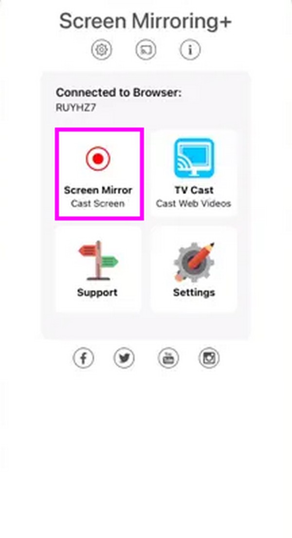 Aplikace Screen Mirroring+