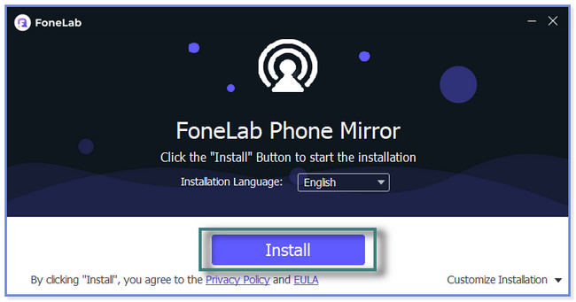 official website of FoneLab Phone Mirror