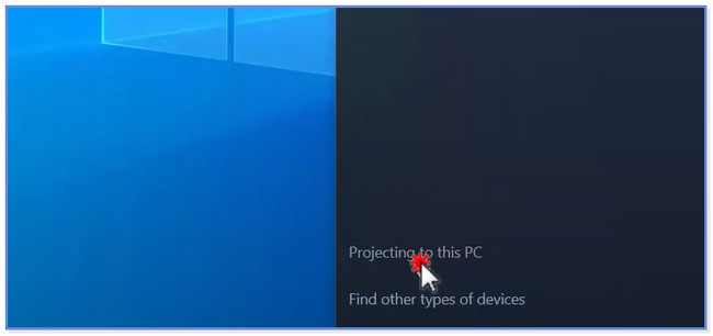 Klicken Sie auf die Schaltfläche „Auf diesen PC projizieren“.