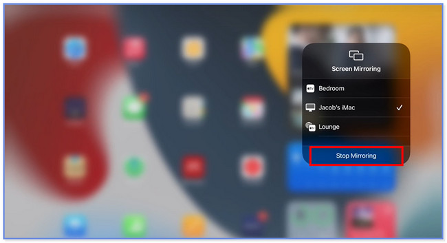 κάντε κλικ στο κουμπί Stop Mirroring