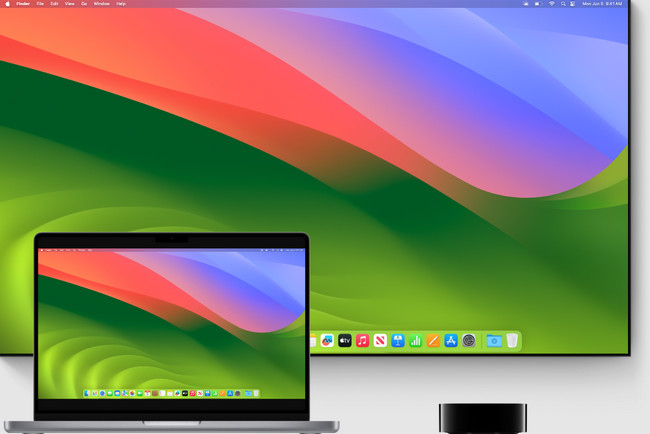 蘋果電視上的螢幕鏡像 mac
