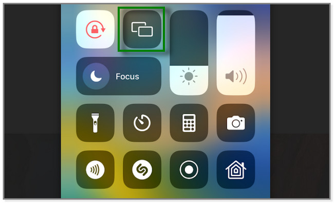 Tippen Sie auf das Symbol für die Bildschirmspiegelung