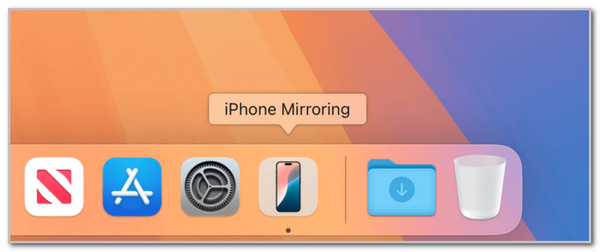 Click iPhone Mirroring Button
