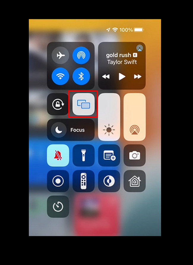 tap the AirPlay button