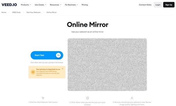 Miroir en ligne VEED.IO