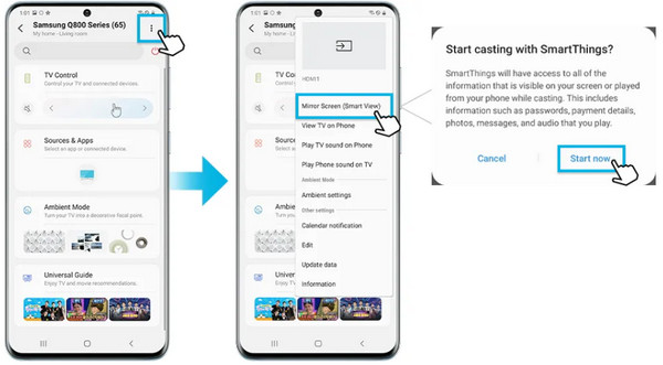 Tap Start Now Button
