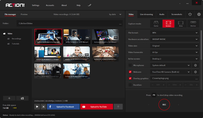 How To Record Gameplay With Action Screen Recorder And - 