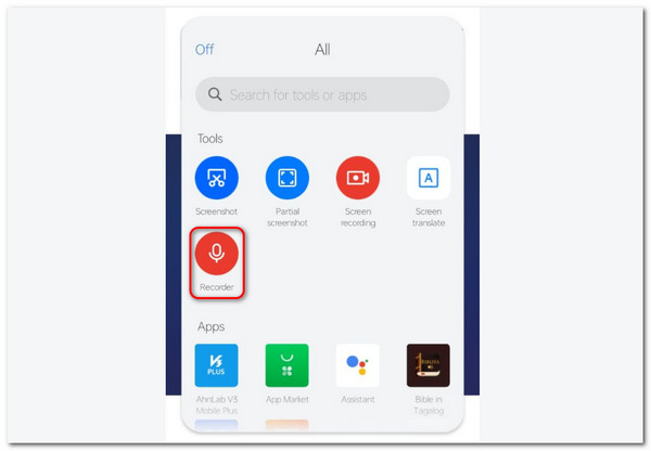 spela in android med inbyggt verktyg