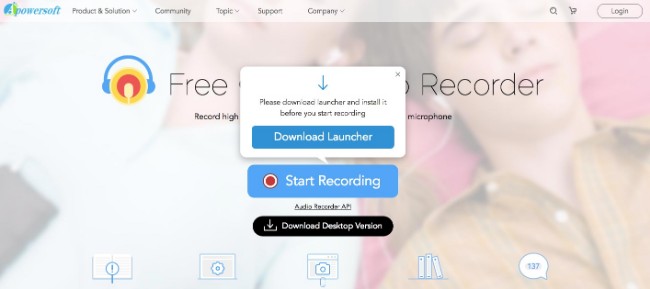 apowersoft online audio recorder