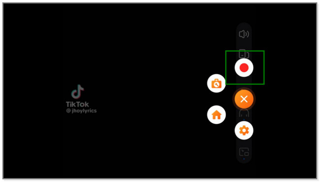 tap the Record icon