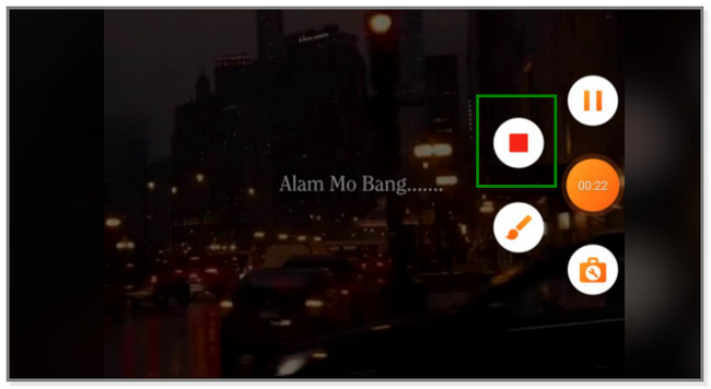tap the Red Box icon