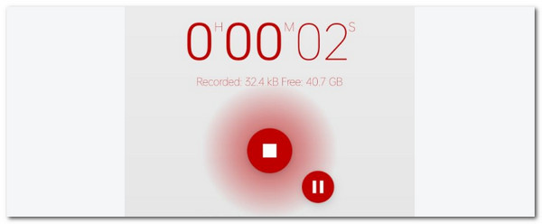end audio recording
