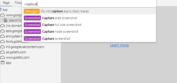 chrome full size screenshot