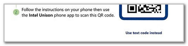 click use text code instead