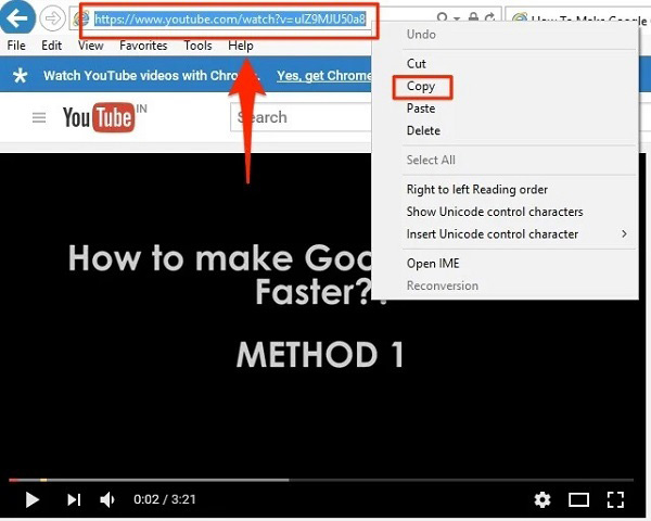 copy address