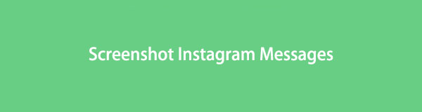 Captura de pantalla de mensajes de Instagram usando métodos notables