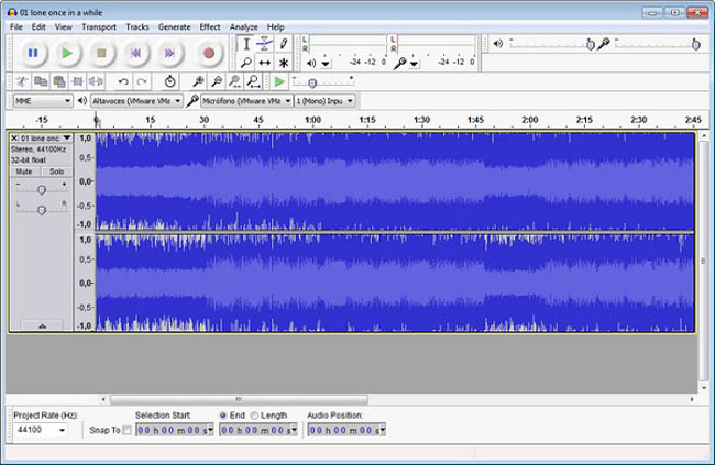 extract audio from video with Audacity