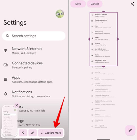 Take a Scrolling Screenshot on Android