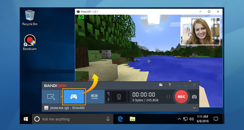 facecam recorder bandicam