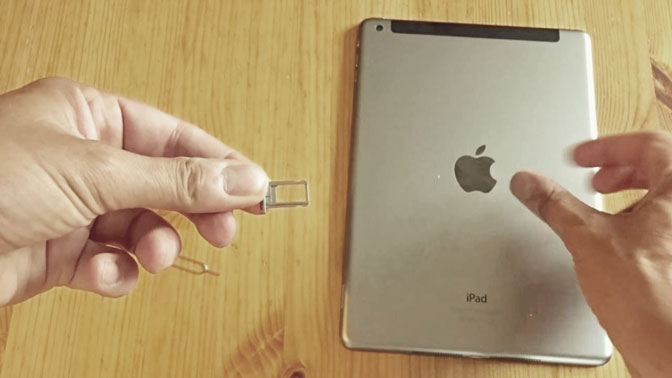 Find Phone Number on iPad switch sim card