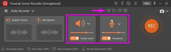 Ajuster les sons du volume du système et du microphone