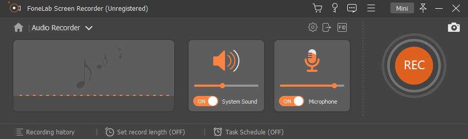 enregistreur d'écran fonelab choisir l'enregistreur audio