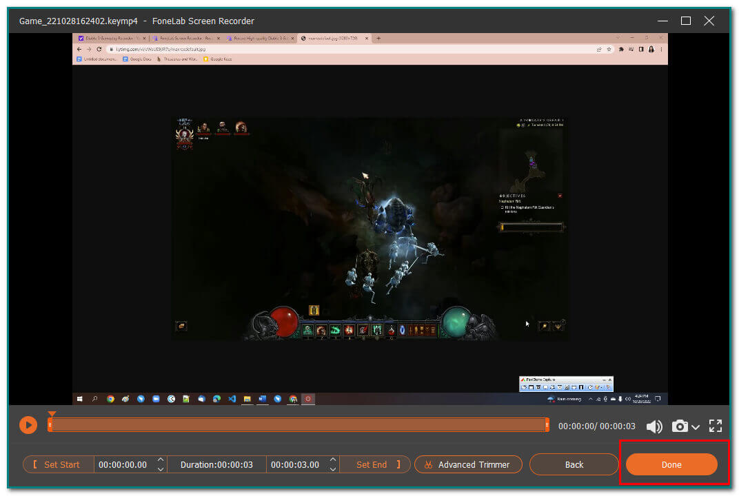 Save the Gameplay Recording