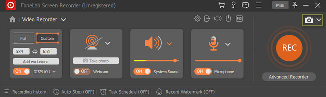Click the Screenshot tool