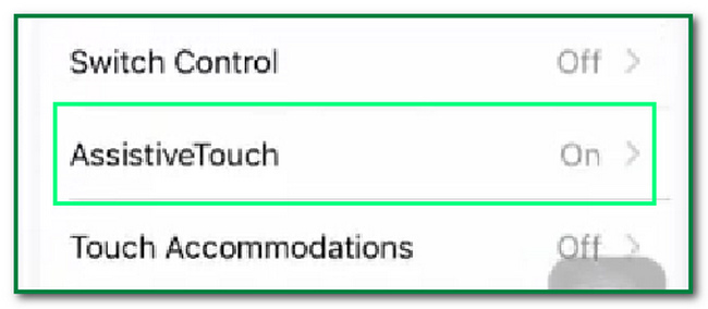 AssistiveTouchをタップ