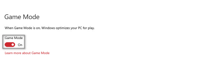 click the Turn On button