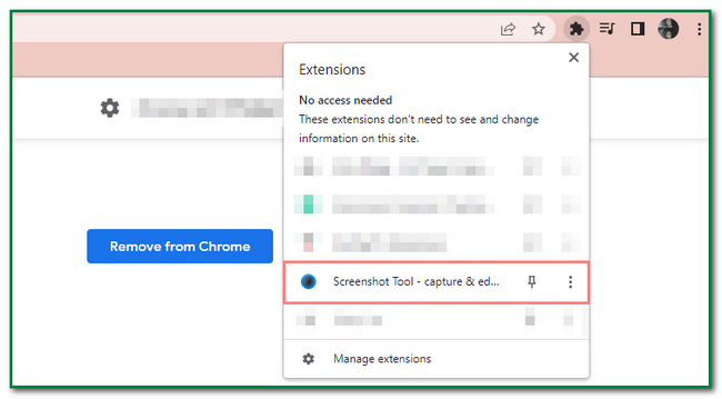 haga clic en la herramienta de extensión de Chrome