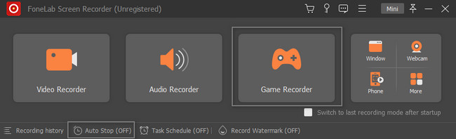 select the Game Recorder mode