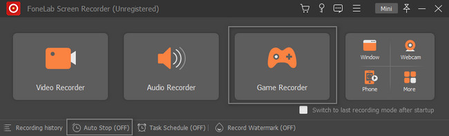 select the Game Recorder mode