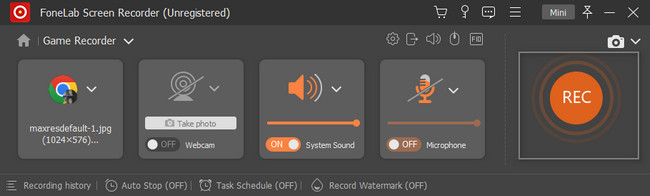 click its On button