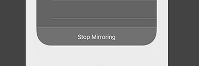 click the Stop Mirroring button