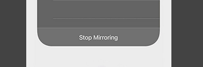 click the Stop Mirroring button