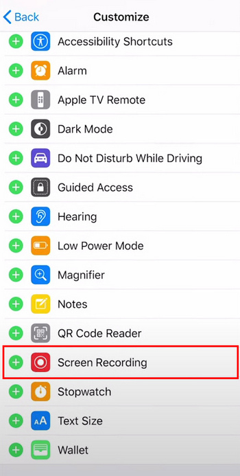 tap the Plus icon