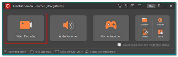 click the Video Recorder button