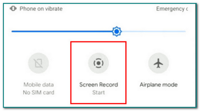 appuyez sur le bouton Enregistreur d'écran