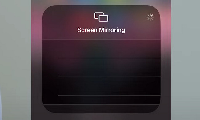 select the Screen Mirroring section