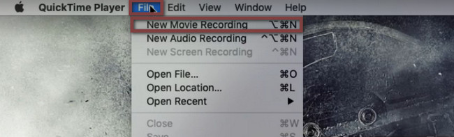 Choose the File button