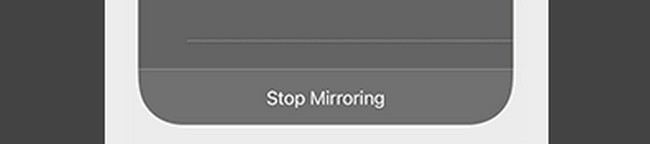 click the Stop Mirroring icon