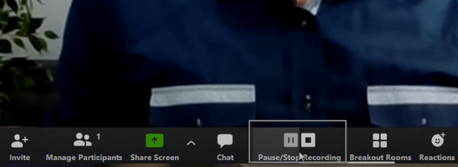 click the Pause button