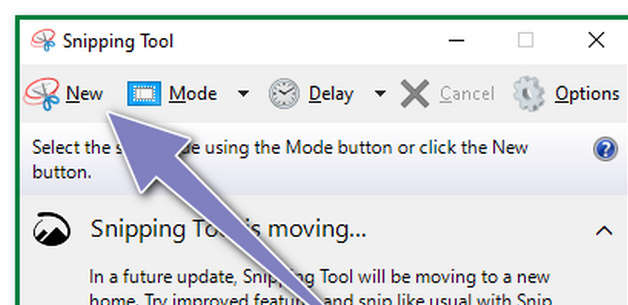Click the New button