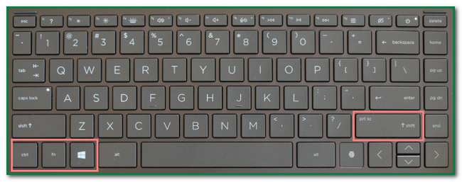 Fn+PrtSc keyboard keys or Windows+PrtSc keys