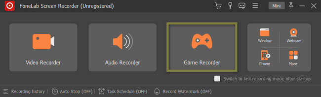 valitse Game Recorder -painike