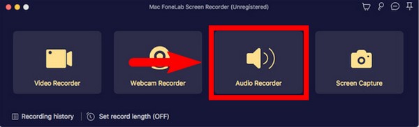 select the Audio Recorder