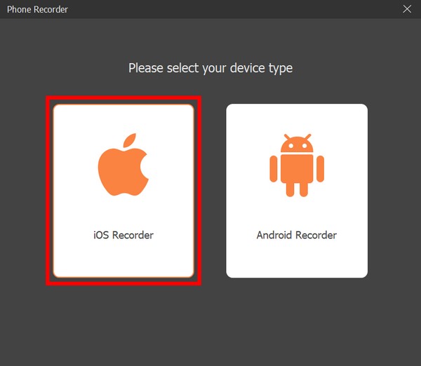 Click the iOS Recorder